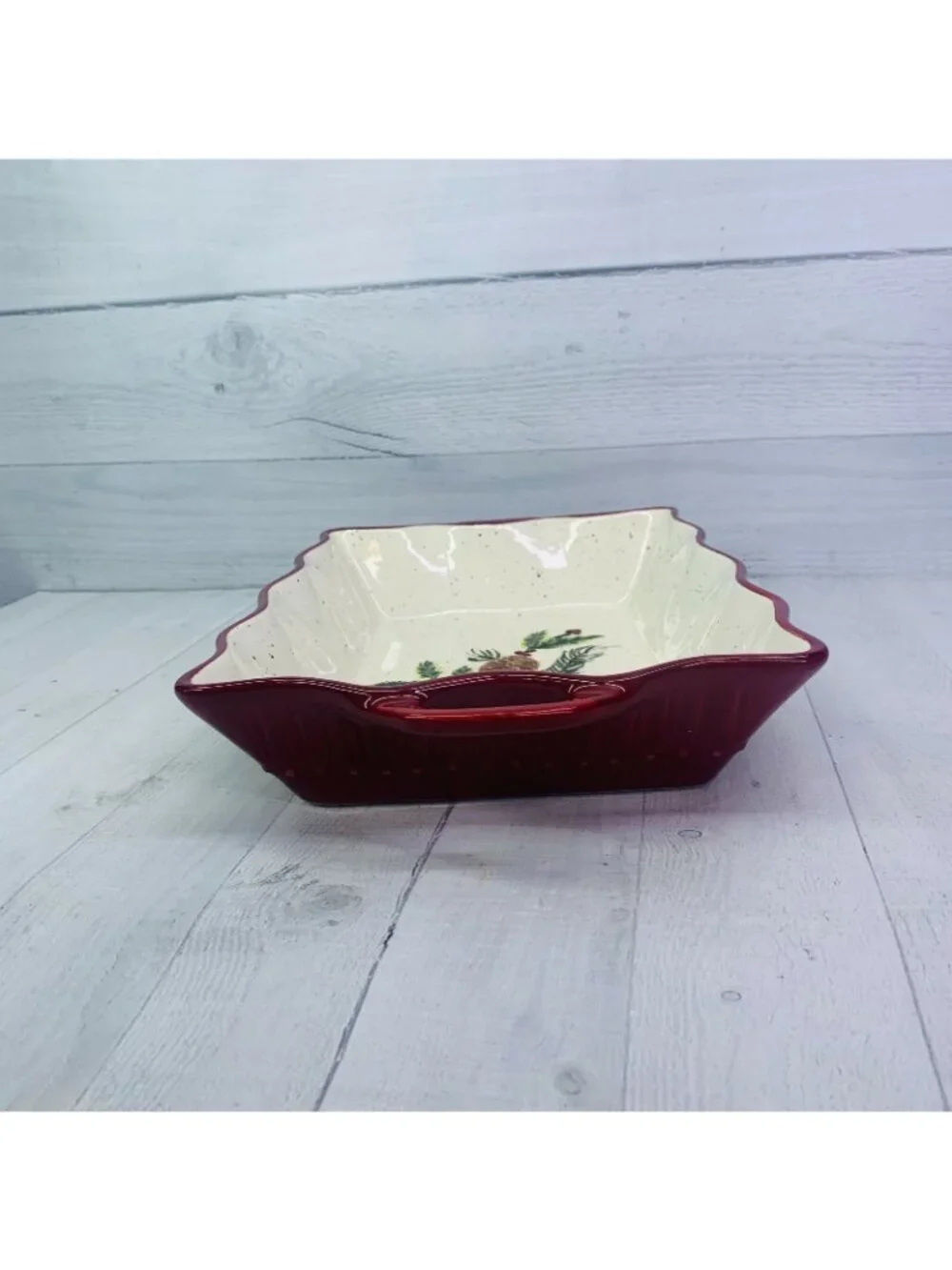 Hobby Lobby CHRISTAMAS TRADITION 2013 Rectangle Speckled Large 4 Qt Baking Pan